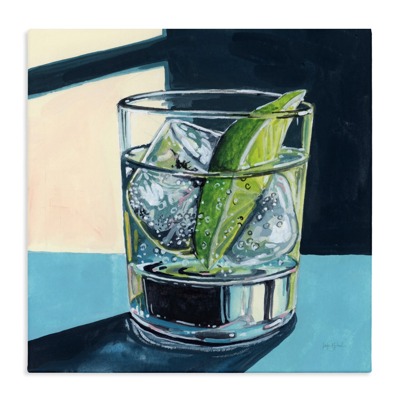Stupell Industries Strong Gin and Tonic Canvas, design by Kate Jarvik Birch